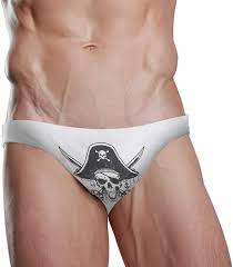 Amazon.com: Dallonan Men Swim Brief Bikini Skull Pirate Beach Bikini for  Men Swim Underwear Small Multi : Clothing, Shoes & Jewelry