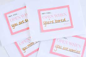 Open when you miss me. 41 Open When Letter Ideas 2 Free Printables Sayings To Choose From
