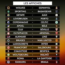 View the latest table of ligue 1 uber eats and season archives, on the official website of the french football league. Ligue Europa Le Tirage Complet Des Seiziemes De Finale