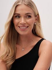 Buy Jon Richard Silver Tone Cubic Zirconia Clover Set from the Next UK  online shop