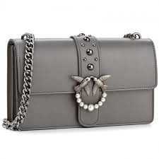 Handbag PINKO - Love Grey Al 17-18 PLTT 1P2109 Y3XU Grey l79 - Evening  handbags - Handbags | efootwear.eu