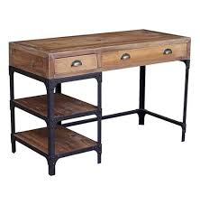 1 24 of over 20 000 results for small desk with drawers price and other details may vary based on size and color. Luca Reclaimed Wood Rustic Iron Industrial Loft Small Desk Kathy Kuo Home