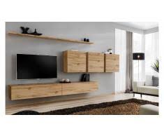 Wem die schrankwand noch immer nicht genügend stauraum bietet, kann das wohnzimmer zusätzlich mit in der kategorie wohnwände bietet ihnen pharao24.de eine große auswahl an hochwertigen schrankwänden von klassisch über modern bis hin zu designer wohnwänden. Wohnwand Modern Gunstige Wohnwande Modern Bei Livingo Kaufen