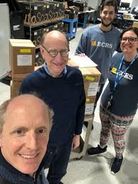 Before I sign off for the year, I thought I would make a final post.  24-year ECRS customer, David Gailey (center picture) from Berea Kentucky  stopped by ECRS to pick up a