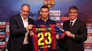 Вермален томас (thomas vermaelen) футбол защитник бельгия 14.11.1985. Belgian Centre Back Thomas Vermaelen Signs With Fc Barcelona Till 2019