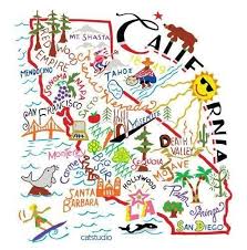 California Here I Come Right Back Where I Started From California Map California California Dreaming