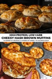 Healthy egg white breakfast muffins yummly mixed vegetables, salt, scallion, nonstick cooking spray, water and 2 more double chocolate banana protein muffin ladyboss baking powder, coconut sugar, eggs, non dairy milk, chocolate chips and 4 more Healthy Breakfast Muffins High Protein Low Carb Cheesy Hash Brown Bombs