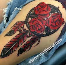 Dream catcher originates from the native american culture. Awesome Dream Catcher Feather Tattoos Neck Tattoo Rose Tattoos