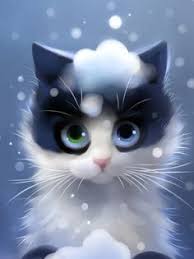 Up And Up It Goes By Apofiss Print Image Cute Animal Drawings Cat Art Cute Cats