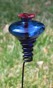 Many nursery flowers are bred for color, longevity. Mini Blossom Hummingbird Feeder With Stake Blue 4 Oz At Bestnest Com