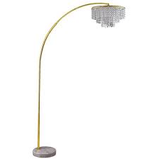 B&p lamp supply is the #1 source for wholesale lamp parts and lighting hardware. 86 Antique Large Arc Metal Floor Lamp With Chandelier Shade Gold Ore International Target