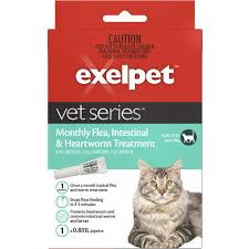 Once a cat has contracted heartworms, it cannot be cured. Exelpet Vet Series Monthly Flea Intestinal Heartworm Treatment Cats Over 4kg Big W