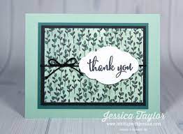 Demonstrator ideas include stampin' up! Easy Thank You Card Ideas Ink It Up With Jessica Card Making Ideas Stamping Techniques