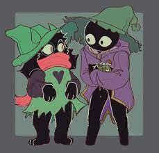 Drew Lonely Wizard and Ralsei together because they both look like little  magic shadow men :) : r/inscryption