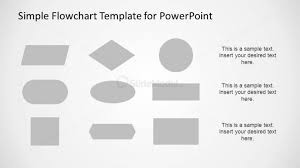 Grey Flowchart Shapes For Powerpoint Slidemodel