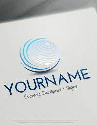 Online Logo Maker Design Make A Logo Free With 3d Globe Logos Globe Logo Logo Maker Online Logo