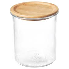 ikea 365 saklama kabi yuvarlak cam bambu 1 7 lt