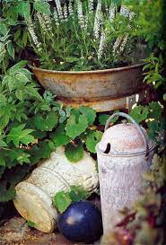 Google Image Result For Http Www Thegardenerseden Com Wp Content Uploads 2010 07 Object In The Garden Fl Garden Vignettes Vintage Garden Decor Rustic Gardens