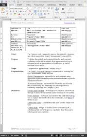 Il permet aux clients, aux auditeurs et au personnel de comprendre l'organisation mise. Iso Data Analysis Continual Improvement Procedure Iso 9001 2015
