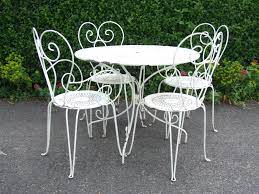 Vintage Wrought Iron Table And Chairs Stuhlede Com Wrought Iron Garden Furniture Iron Patio Furniture Vintage Outdoor Furniture