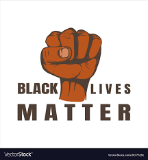 Black Lives Matter Fist Royalty Free Vector Image