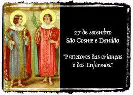 Resultado de imagem para 27 DE SETEMBRO É DIA DE