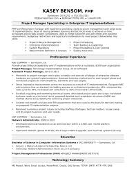 Project manager resume examples & resume writing guide. Sample Resume For A Midlevel It Project Manager Monster Com
