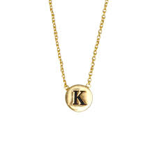 Necklace Letter K Gold All The Luck In The World