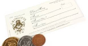 Harry Potter Screen Used Prop Gringott S Coins And Bank Note Now Available Harry Potter Props Harry Potter Items Gringotts Coins