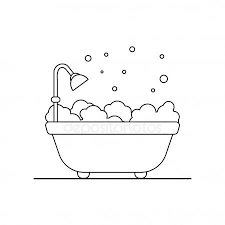 Drawing a baby penguin is really similar, so it should be easy for you now! Bathtub Vector Flat Icon Bathroom Outline Illustration Stock Vector Aff Flat Icon Bathtub Outline Illustration Drawings Photography Illustration