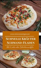 Schmand Fladen Mit Lachs Oder Schinken Wiewowasistgut Com Rezept Rezepte Essen Rezepte Kochen Und Backen Rezepte