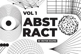 Shape and abstract logo vector. 80 Vector Abstract Shapes Vol 1 Pre Designed Photoshop Graphics Creative Market