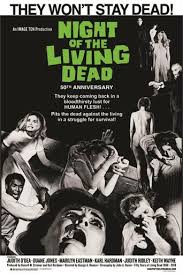 Night Of The Living Dead 50th Anniv One Sheet Movie Poster 24in X 36in Living Dead Movie Posters Creepy Movies