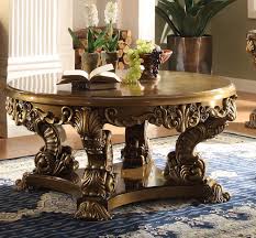 Handmade in indonesia using abaca, a sustainable material derived from banana leaves, this intricate coffee table combines contemporary style with natural, organic elements. Homey Design Hd 8008 Victorian Palace Round Coffee Table Usa Furniture Warehouse