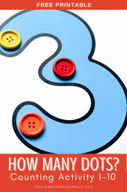 free dot numbers 1 10 printables