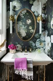 5 Tips For Incorporating Bold Print Wallpapers In Your Home Small Spaces Like Bathrooms Or Hallways A Powder Room Design Room Design Bathroom Interior Design