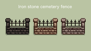 Oui, le craft est coûteux. Iron Stone Cemetery Fence At Stardew Valley Nexus Mods And Community Piksel Art Deva Vdohnovenie