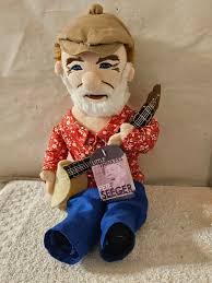 Little Thinkers Folk Singer Pete Seeger Plush 12 Inch Stuffed Doll Toy Rare  Nwt T16