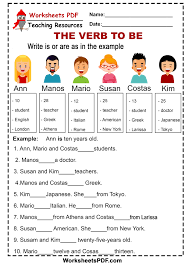 worksheets pdf verbtobe download pdf https worksheetspdf com verb to be fill in the blank using is or are facebook