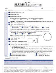 Fillable Online Slums Examination For Detecting Mild Cognitive Fax Email Print Pdffiller