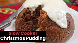 Preheat the slow cooker on high. Slow Cooker Christmas Pudding Youtube