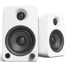 Kanto Yu4 Powered Bookshelf Speakers With Built In Bluetooth Pair Matte White In 2020 Powered Speakers Bookshelf Speakers Class D Amplifier