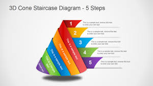 3 Step Cone Diagram Design Slidemodel