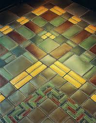 The Art Craft Of Flooring Craftsman Tile Floor Art Arts Crafts Style
