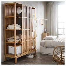 Nordkisa Roup Aberto C Ports Desliz Bambu Comprar Aqui Ikea In 2020 Sliding Wardrobe Doors Open Wardrobe Scandinavian Furniture Design