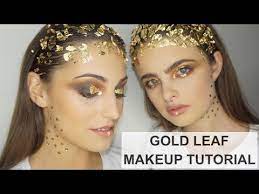 Grecian Goddess Makeup With Gold Leaf Tutorial Youtube Goddess Makeup Goddess Costume Makeup Grecian Goddess