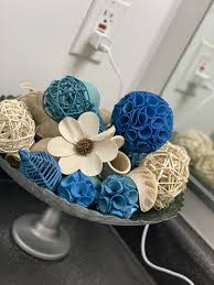 Botanical Avenue Teal Decorative Bowl Filler Walmart Com Bowl Fillers Decorative Bowl Filler Decorative Bowls