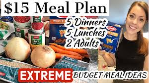 These healthy recipes are easy to make and perfect to make ahead of time so you can have nourishing weekday meals in a flash. Extreme Budget Meal Plan Grocery Haul 15 Weekly Budget 2 Adults 5 Dinners 5 Lunches For 15 You Frugal Food Budget Budget Meals Budget Meal Planning