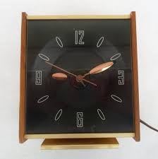 Vintage Mid Century Modern High Time Ceiling Clock Teak Copper Brass Alarm Clock Mod Retro Saint Paul Mn Usa On Vintage Clock Clock Mid Century Modern