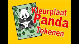 Eenvoudig kleurplaat dieren voor kinderen panda premium clipart. Kleurplaat Panda Beer Leren Tekenen En Gratis Downloaden Youtube